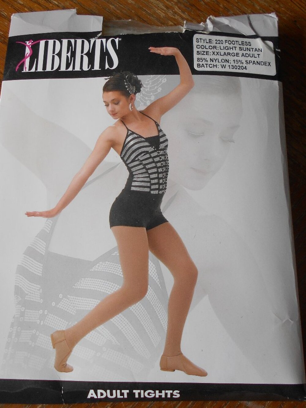 Suntan Footless Tights   XXLarge Adult- NWT